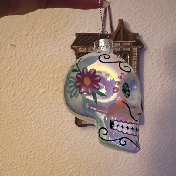 Colorful Sugar Skull Holiday Ornament - Picture 2 of 8